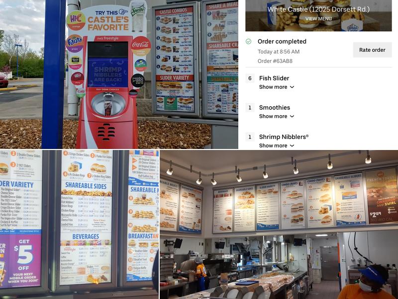 White Castle Menu