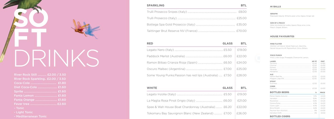 The Marcus Ward Menu