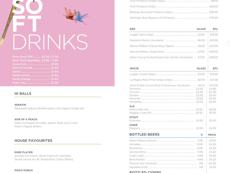 The Marcus Ward Menu