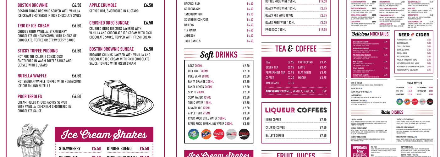 26 West Bar & Grill Menu