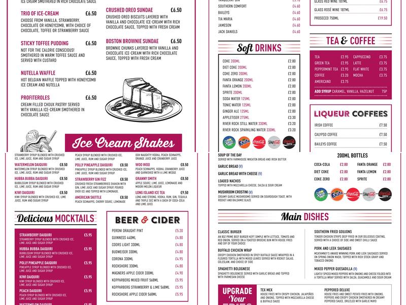26 West Bar & Grill Menu