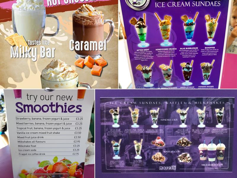 Morellis Belmont Road Menu