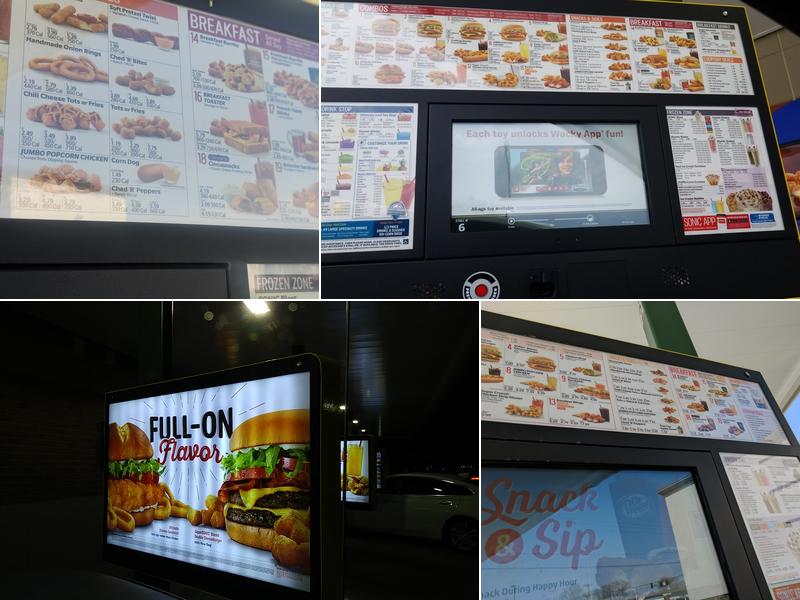 Sonic Drive-In Menu