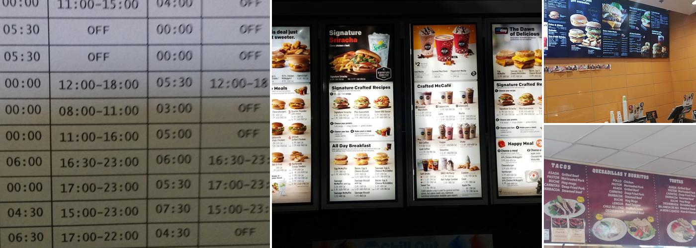 McDonald's Menu