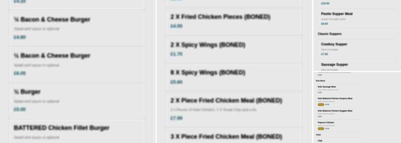 The Bridge Traditional Fish & Chips Menu