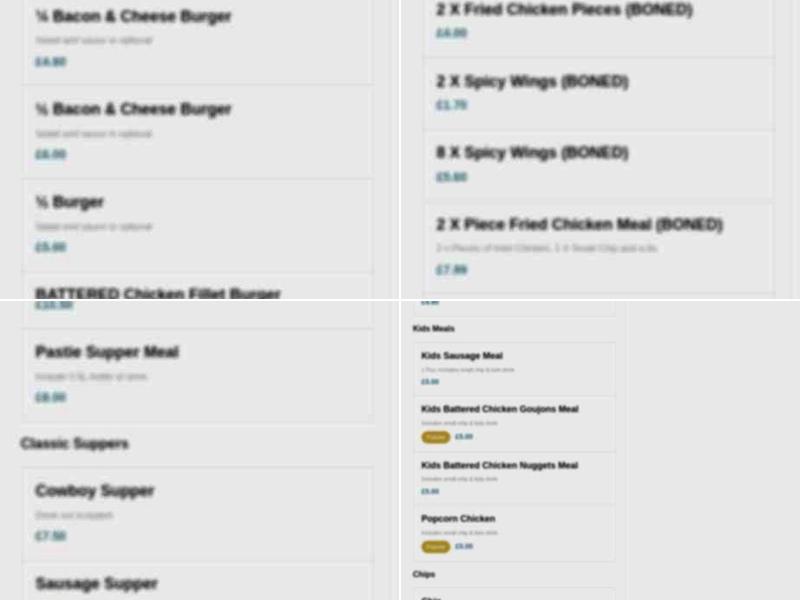 The Bridge Traditional Fish & Chips Menu