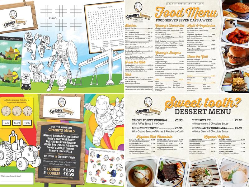 Granny Annies Kitchen Menu