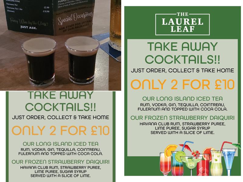 The Laurel Leaf and Bistro 155 Menu