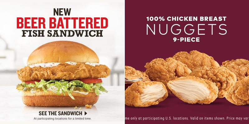 Arby's Menu