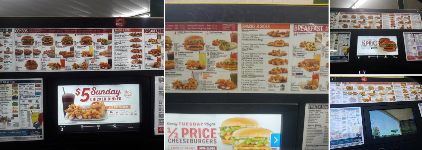 Sonic Drive-In Menu