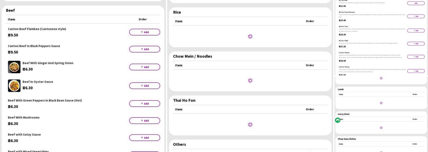 Golden Palace Chinese Food Center Menu
