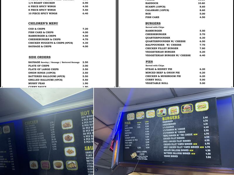 The Master Fryer Bexley Menu