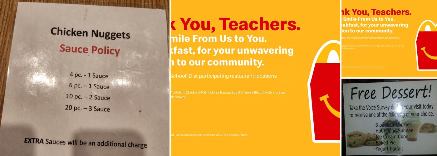 McDonald's Menu