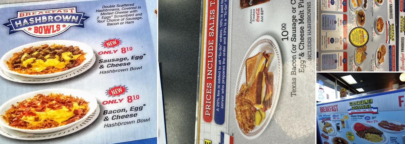 Waffle House Menu