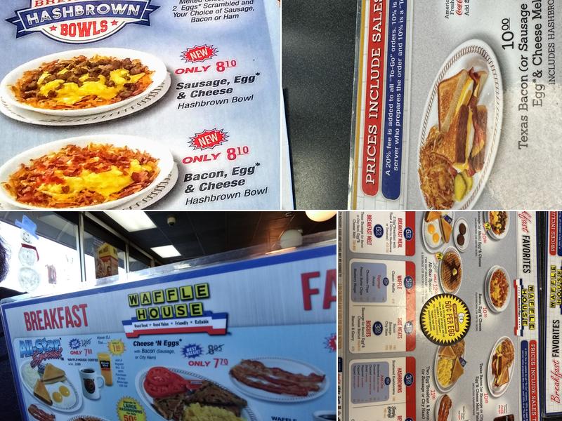 Waffle House Menu