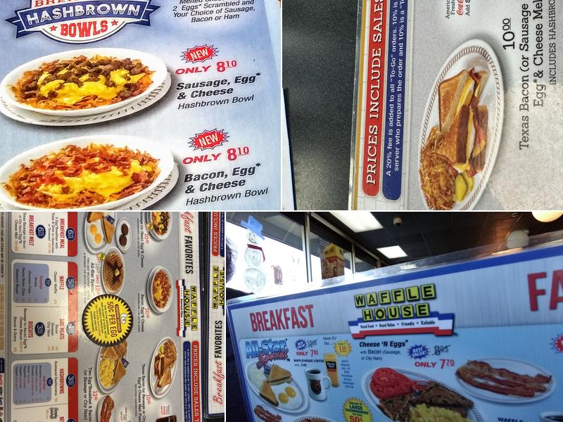 Waffle House Menu