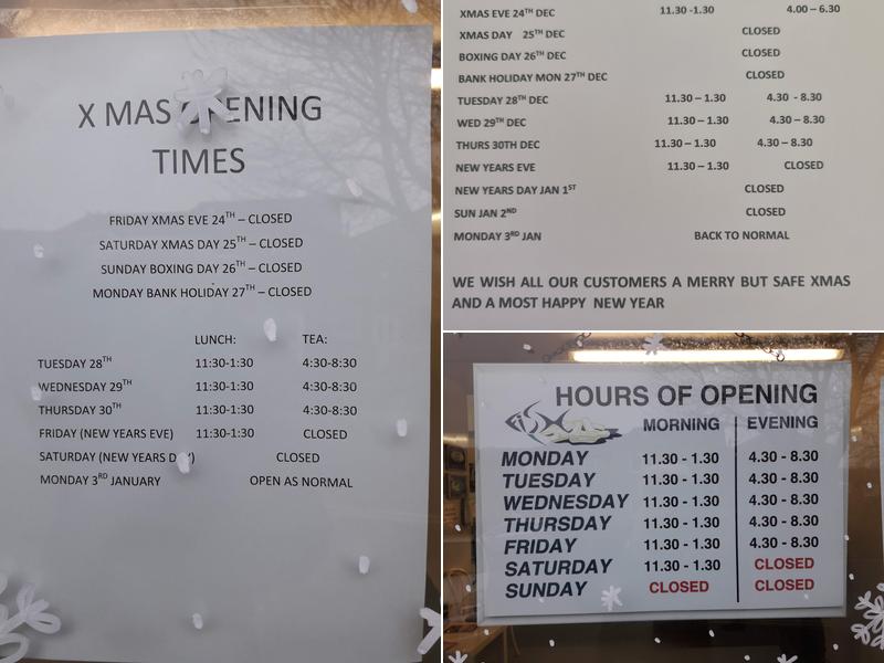 Jack's Fisheries Menu