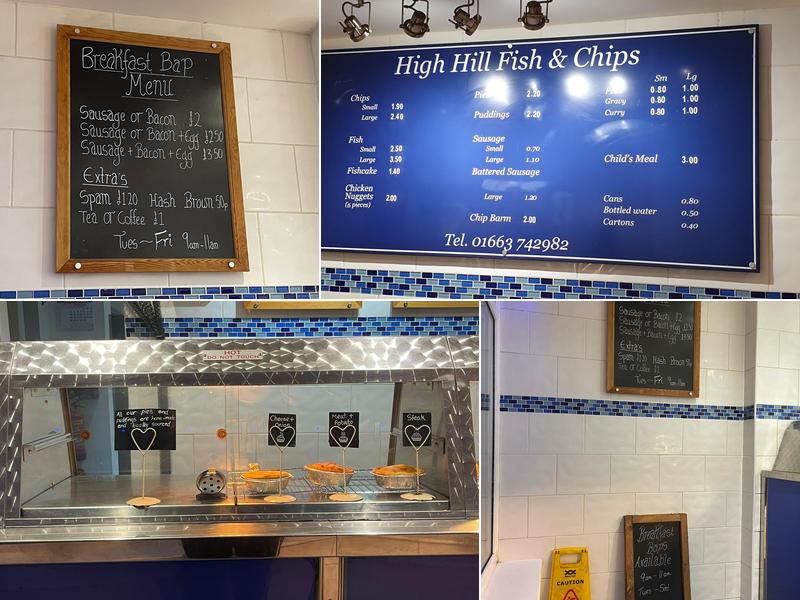 High Hill Fish & Chips Menu