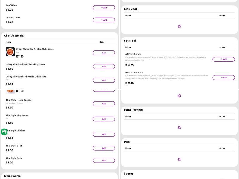 Happy Kitchen Chinese Menu