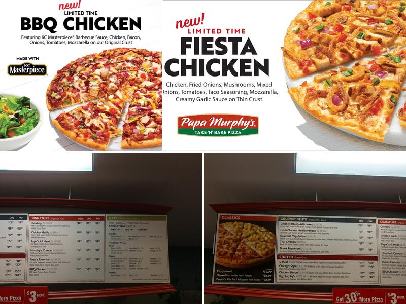 Papa Murphy's | Take 'N' Bake Pizza Menu