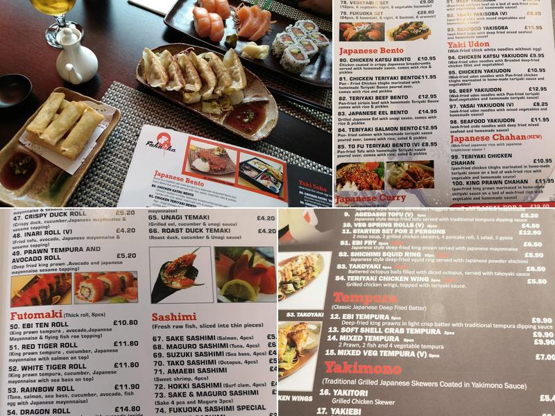 Fukuoka Japanese Restaurant Menu