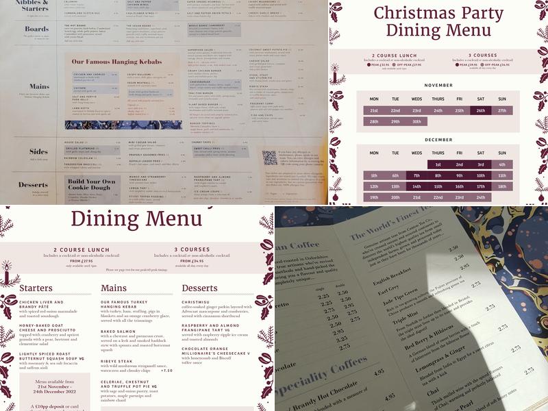 The Canal House Bar & Restaurant Menu