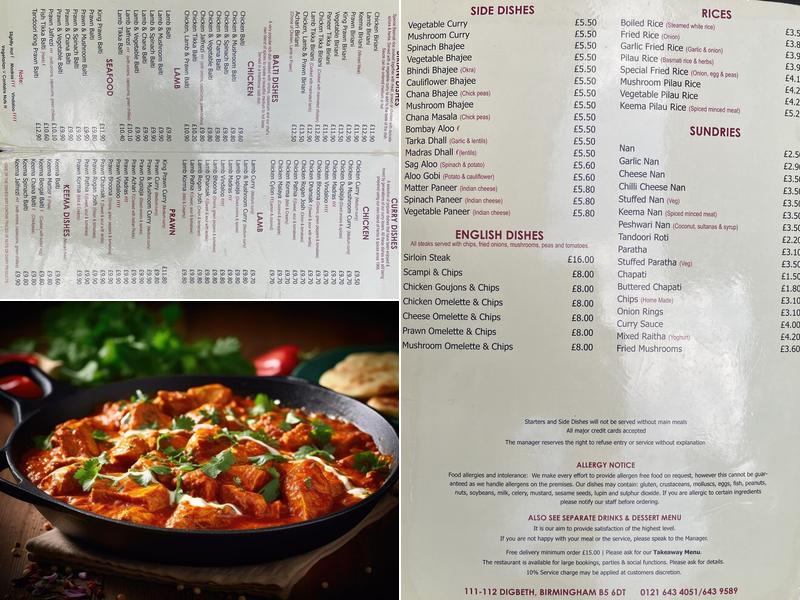 Manzil Restaurant Menu