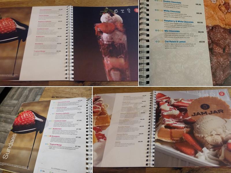 JAM JAR DESSERTS Menu