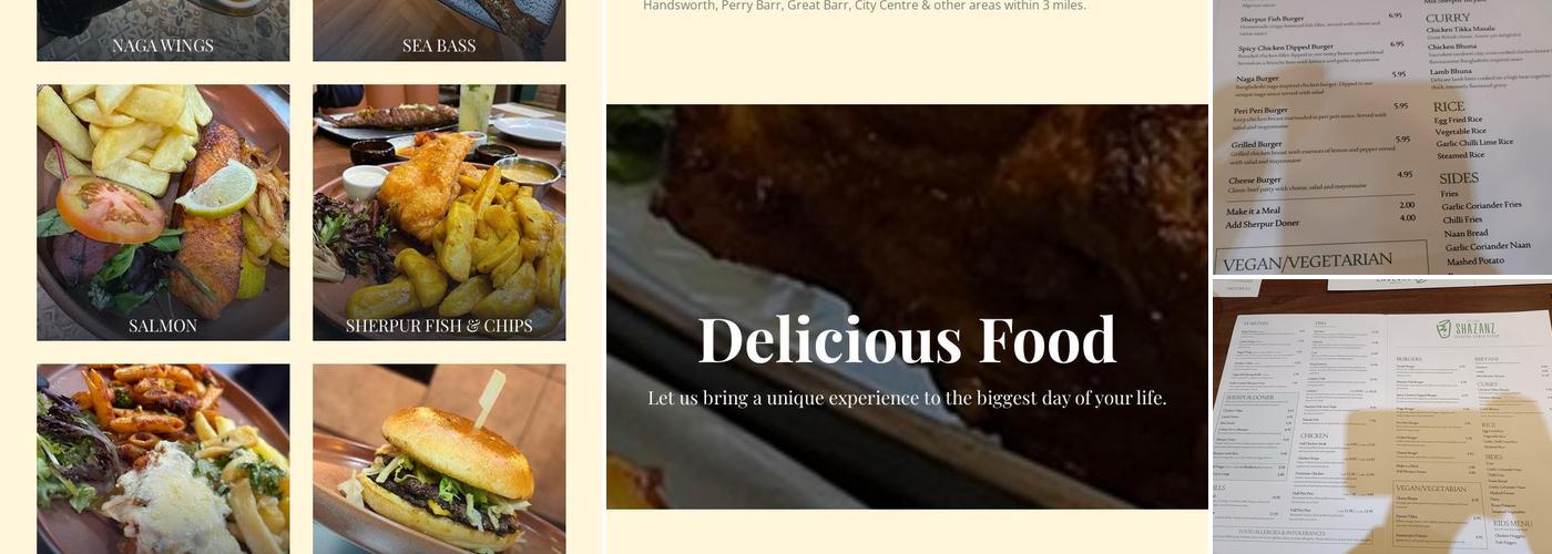 Shazanz Kebab House Menu