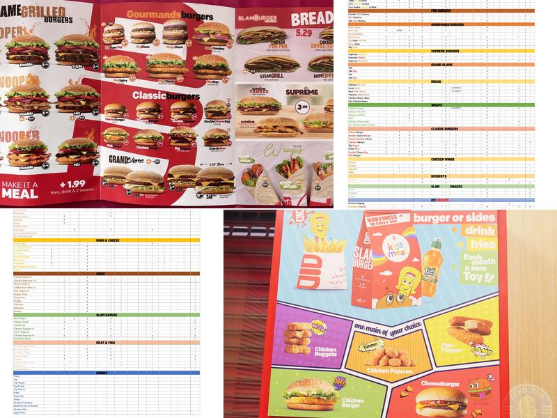 SLAMBURGER® Ladypool Rd Menu