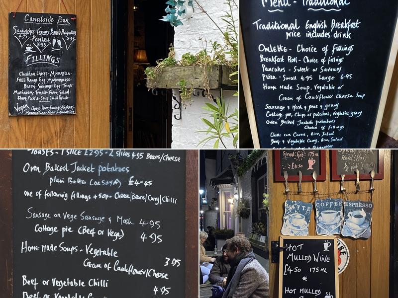 Canalside Bar Menu
