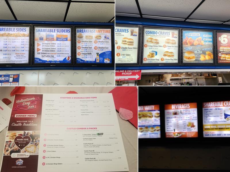 White Castle Menu