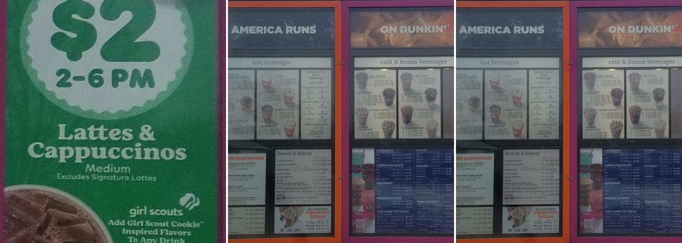 Dunkin' Menu