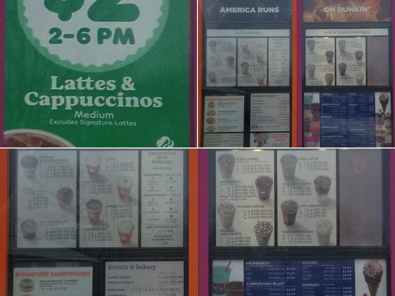 Dunkin' Menu