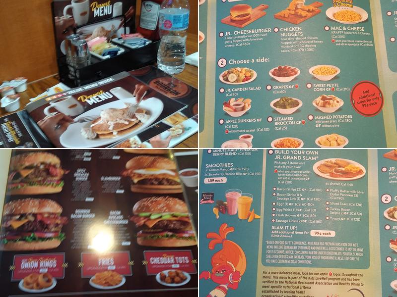 Denny's Restaurant Menu