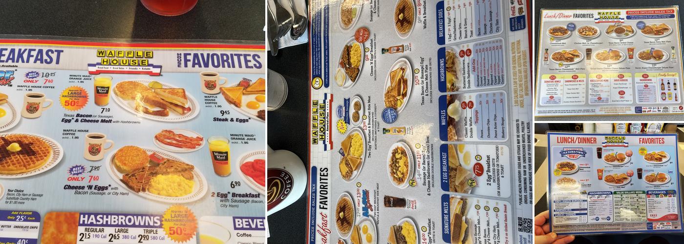 Waffle House Menu