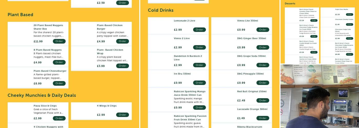 Big John's Selly Oak Menu