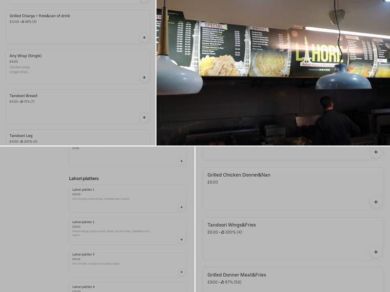 Lahore kebab house Menu