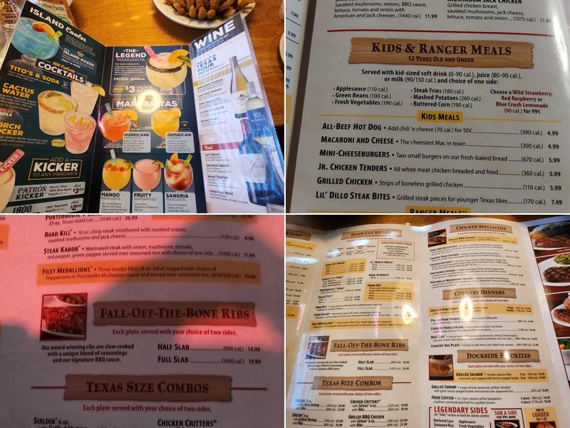 Texas Roadhouse Menu
