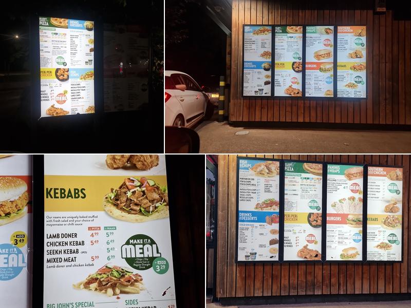 Big John's Chelmsley Wood Menu