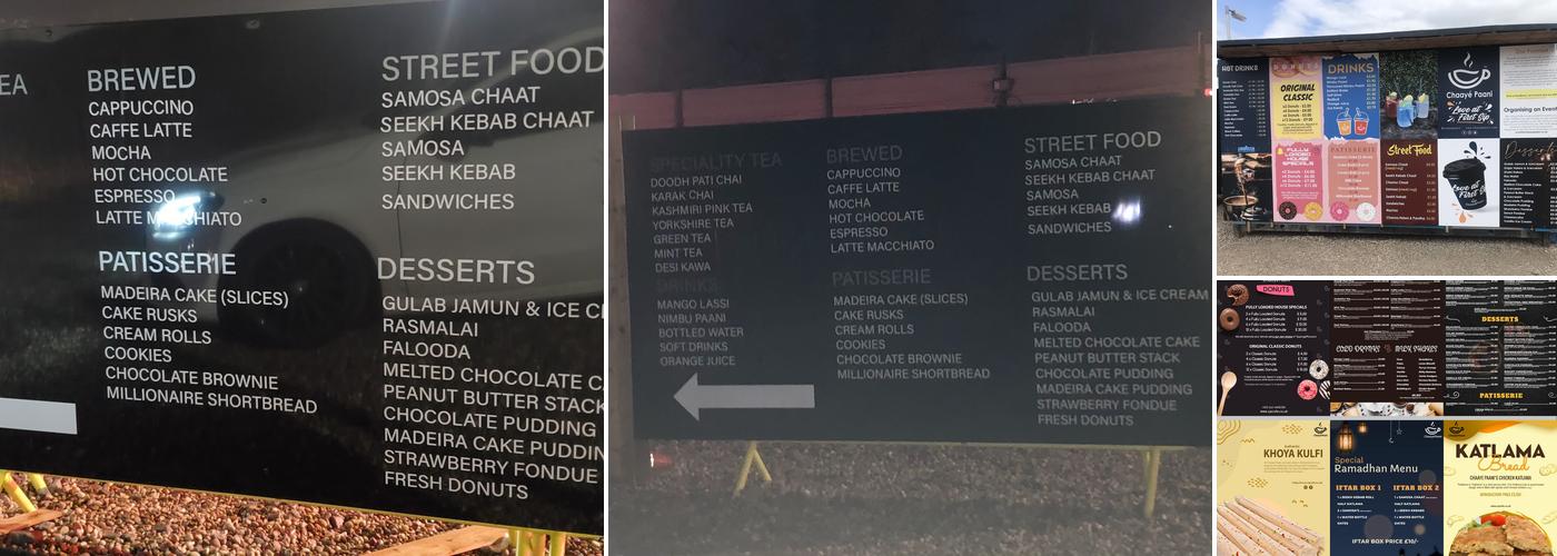 CP Birmingham Menu