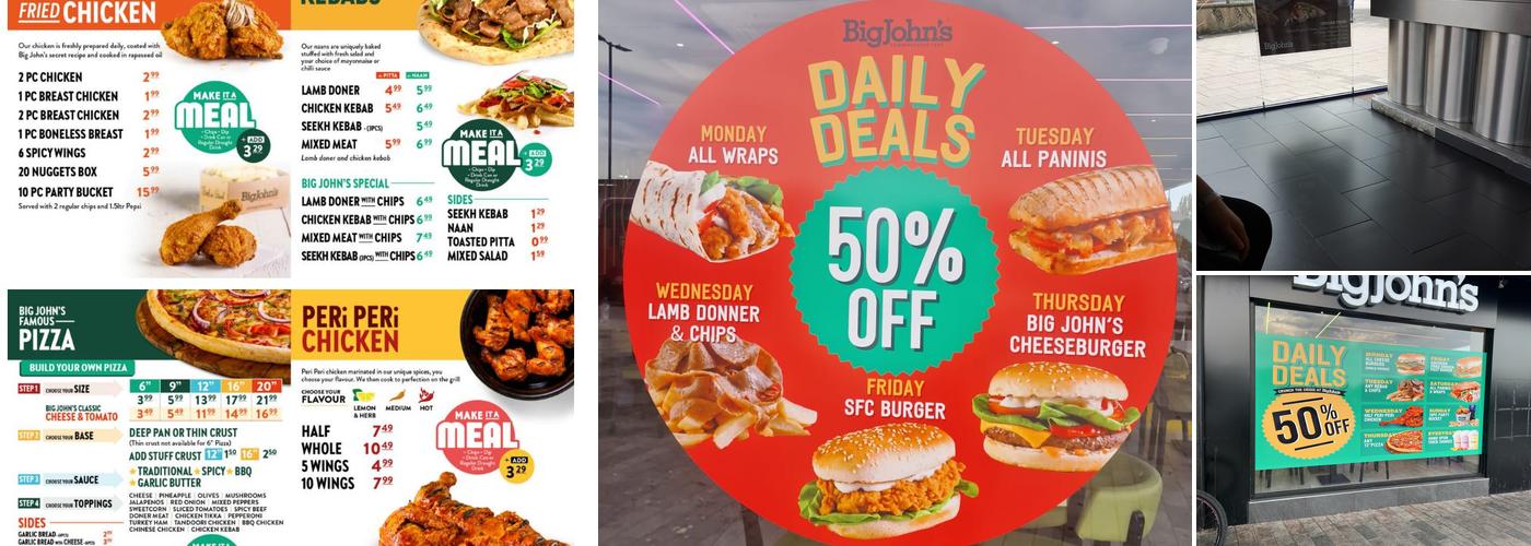 Big John's Perry Barr Menu