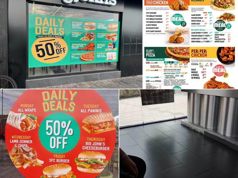 Big John's Perry Barr Menu