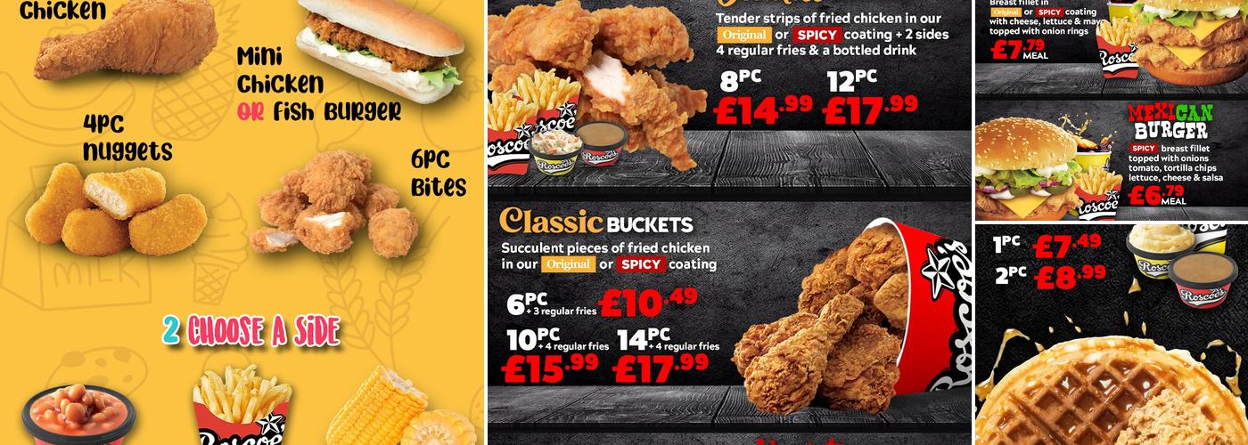 Roscoe's Food Fast Menu