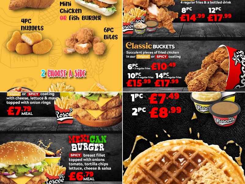 Roscoe's Food Fast Menu