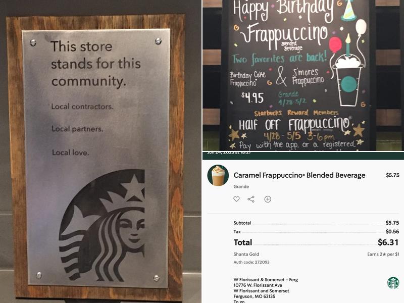 Starbucks Menu
