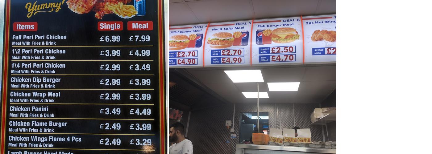 UK Fried Chicken - Balsall Heath Menu