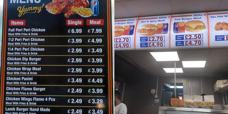 UK Fried Chicken - Balsall Heath Menu