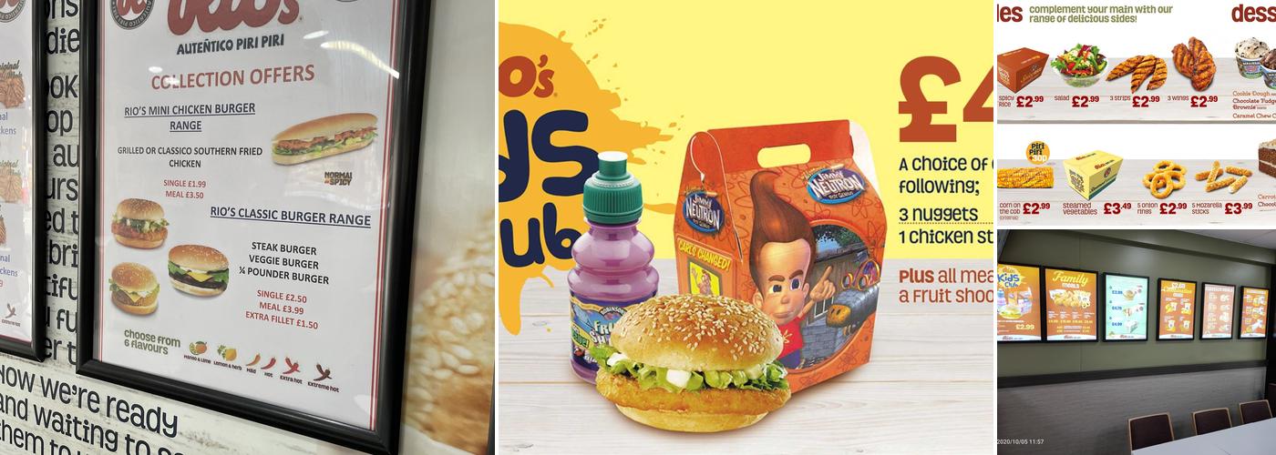 Rio's Piri Piri Sparkhill Menu