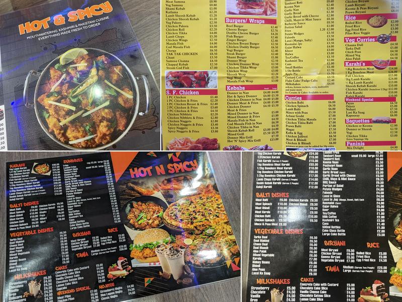 HOT & SPICY Menu
